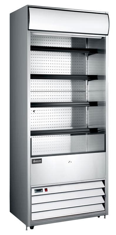 Omcan 48479 30″ Four (4) Shelf Grab-and-Go Refrigerated Showcase, 15.5 cu.ft. (440 L), Stainless Steel