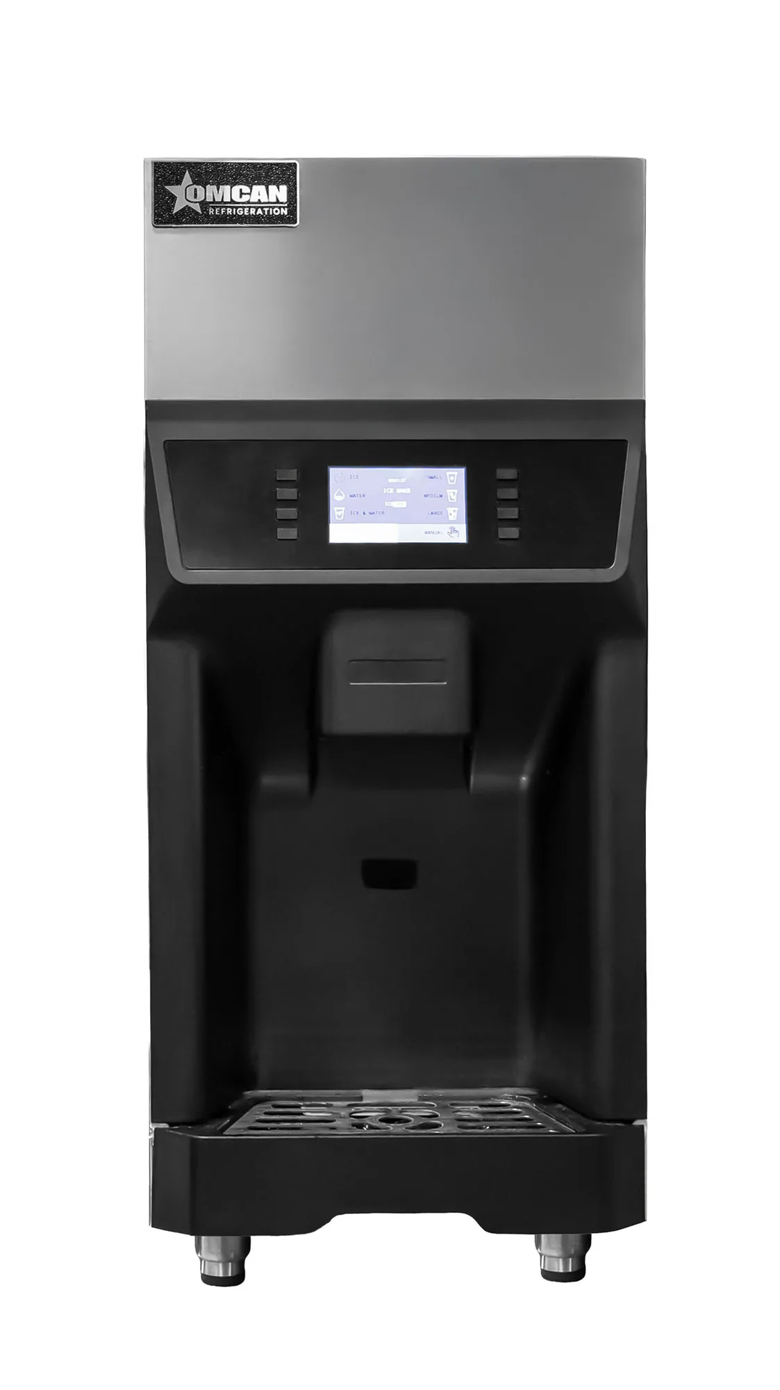 Omcan 48771 Machine à glaçons et distributeur d’eau, commande numérique, 220 lb/jour