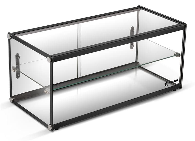 Omcan 48859 Vitrine alimentaire de comptoir de 33″ à vitre avant droite, 2 niveaux, capacité de 90 L