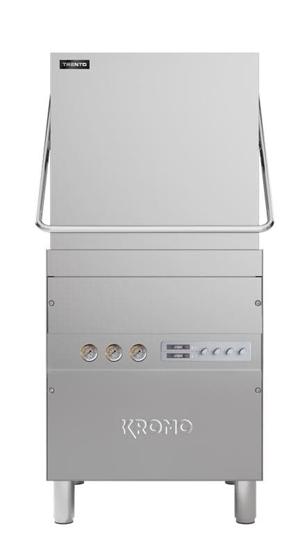 Omcan 49127 Kromo Hood-110-USA Upright High-Temperature Dishwasher | Trento – 220-240V, 1 Ph, 10.92 kW