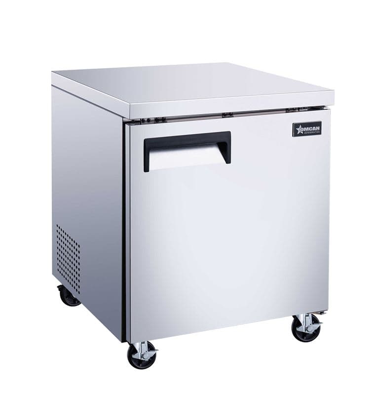 Omcan 50053 Congélateur sous comptoir de 27″ à une (1) porte, 6,3 pi³ (177 L), acier inoxydable