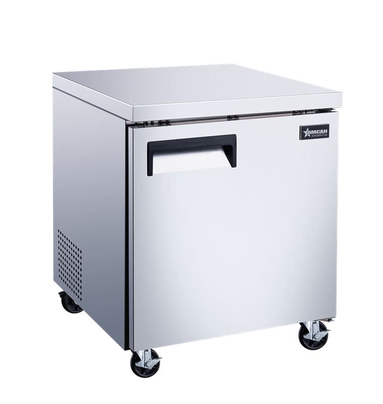 Omcan 50054 Réfrigérateur sous comptoir de 27″ à une (1) porte, 6,3 pi³ (117 L), acier inoxydable