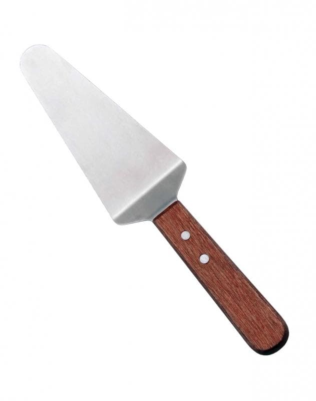 Omcan 80018 Pie Server with 4 3/4″ x 2 3/8″ blade and Wooden Handle