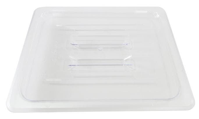 Omcan 80025 Polycarbonate Half-Size Clear Solid Cover for Food Pan