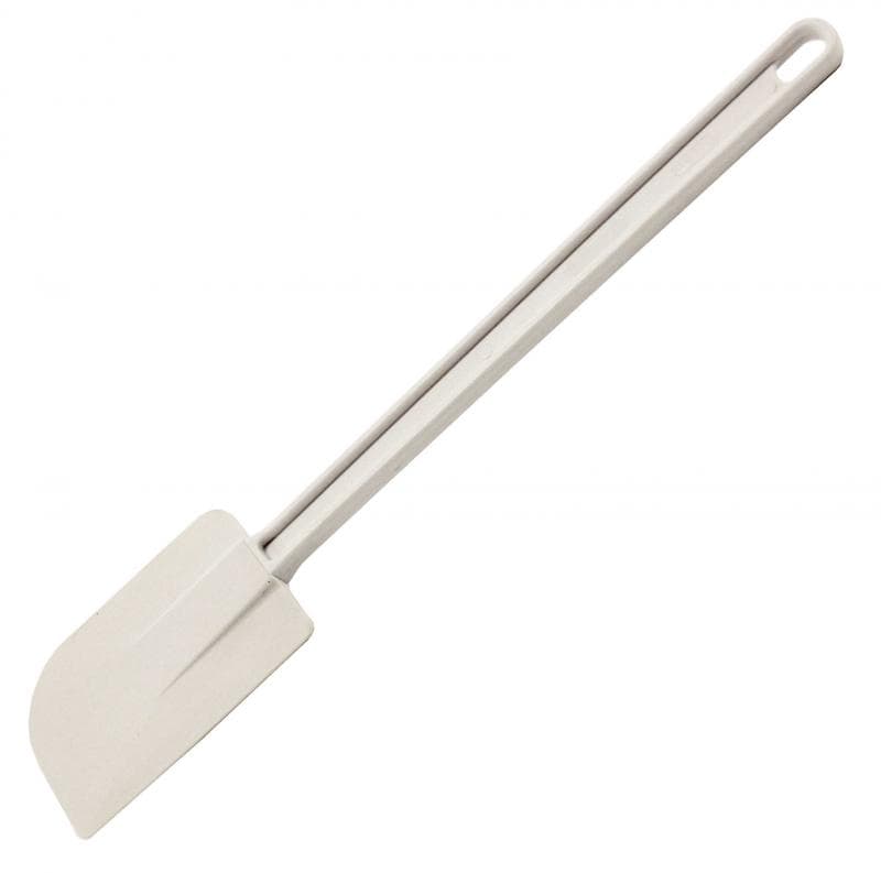 Omcan 80030 10" White Rubber Scraper with Plastic Handle