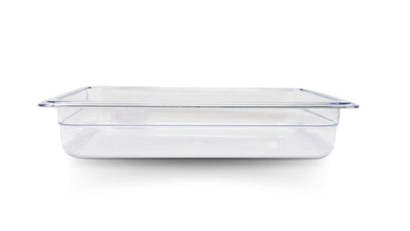 Omcan 80039 GN 1/2 Half-size Polycarbonate Clear Food Pan, 2 1/2″ Deep