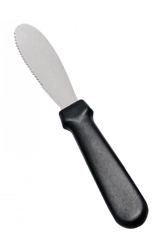 Omcan 80042 3 5/8″ x 1 1/4″ Sandwich Spreader with Black Plastic Handle
