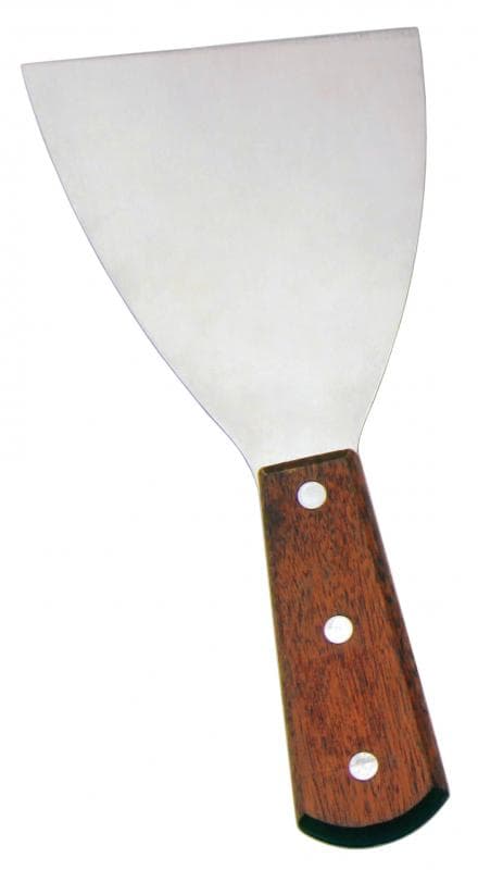 Omcan 80047 4 1/2″ x 4″ Pan Scraper with Wooden Handle