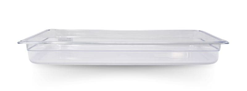 Omcan 80056 GN 1/1 Full-size Polycarbonate Clear Food Pan, 2 1/2″ Deep