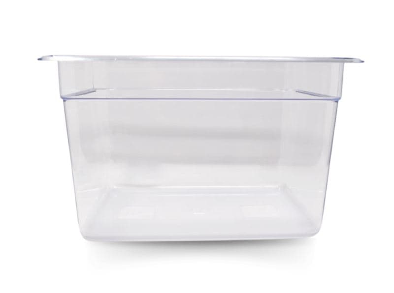 Omcan 80075 GN 1/2 Half-size Polycarbonate Clear Food Pan, 8″ Deep