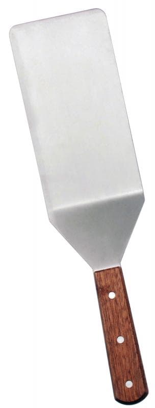 Omcan 80079 Kitchen Turner with Cutting Edge and 7.5″ x 4″ Blade with Wooden Handle