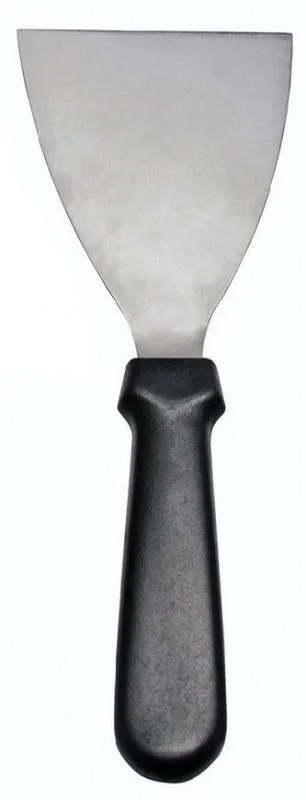 Omcan 80084 Grattoir à plaque de 4 1/2″ x 4″ avec poignée noire en plastique