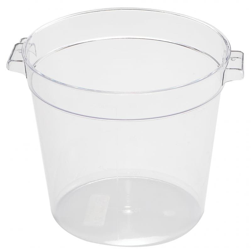 Omcan 80171 4 qt Polycarbonate Clear Round Food Storage Container