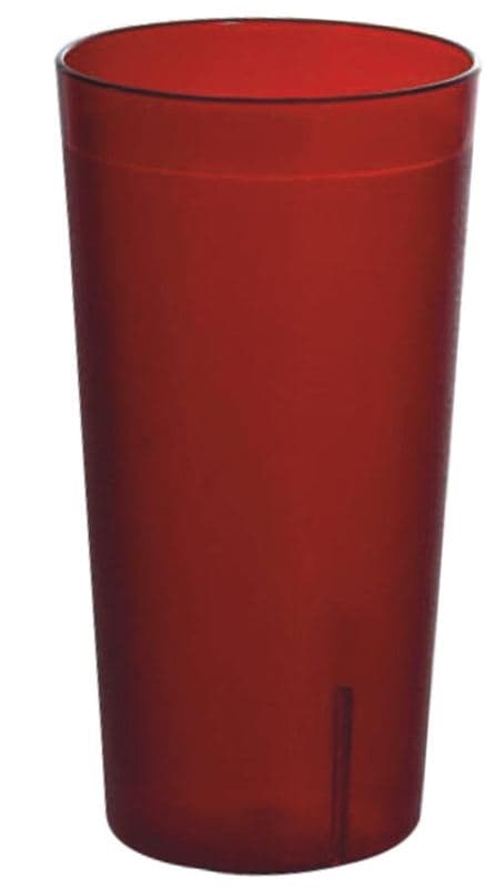 Omcan 80353 32 oz / 946 ml Red Pebbled Tumbler