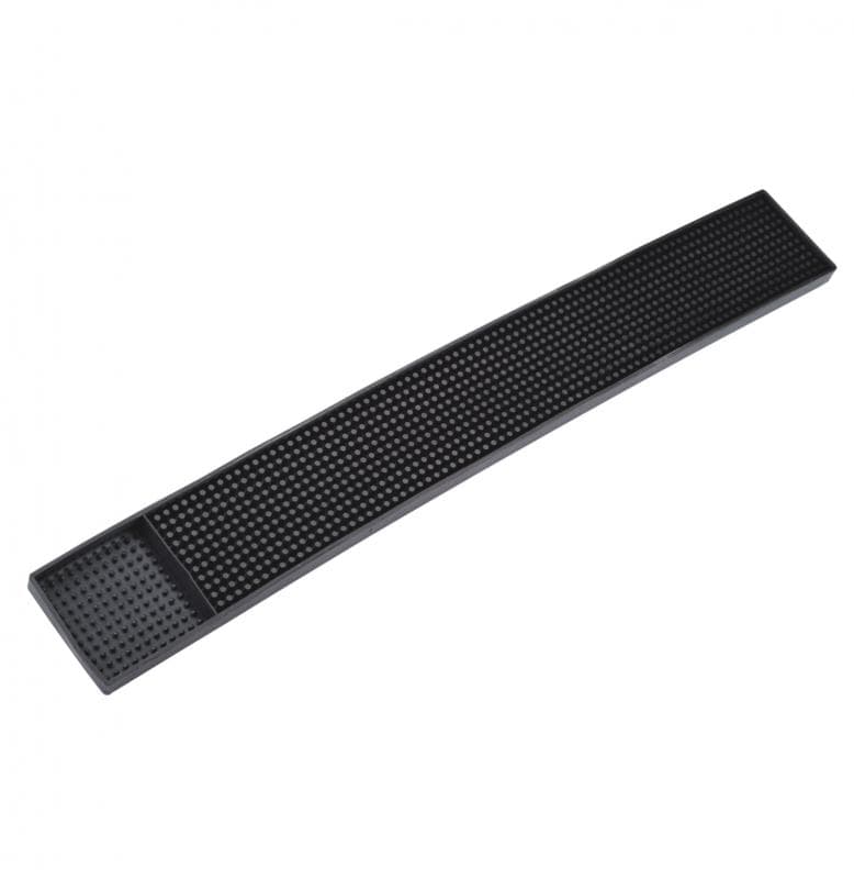 Omcan 80365 Tapis d’égouttement noir de 3 1/4″ x 27″ pour rebord de bar