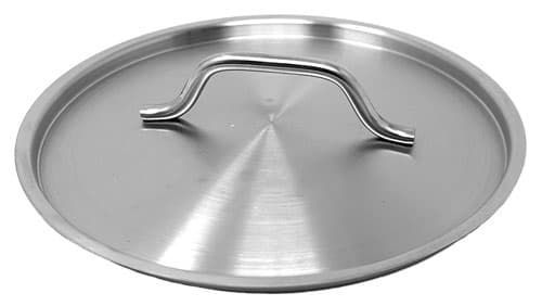 Omcan 80452 Couvercle de rechange en acier inoxydable pour marmite / cuiseur vapeur / bain-marie de 8 pintes, casserole de 6 / 7,5 pintes et poêle de 9,5″