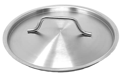 Omcan 80453 Couvercle de rechange en acier inoxydable pour casseroles de 3,5 et 4,5 pintes et poêles de 8″ en acier inoxydable