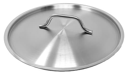 Omcan 80454 Couvercle de rechange en acier inoxydable pour marmites de 12 et 16 pintes, casserole de 10 pintes et poêle de 11″ en acier inoxydable
