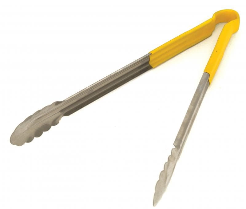 Omcan 80552 Pinces utilitaires robustes de 16″ avec poignée jaune en plastique