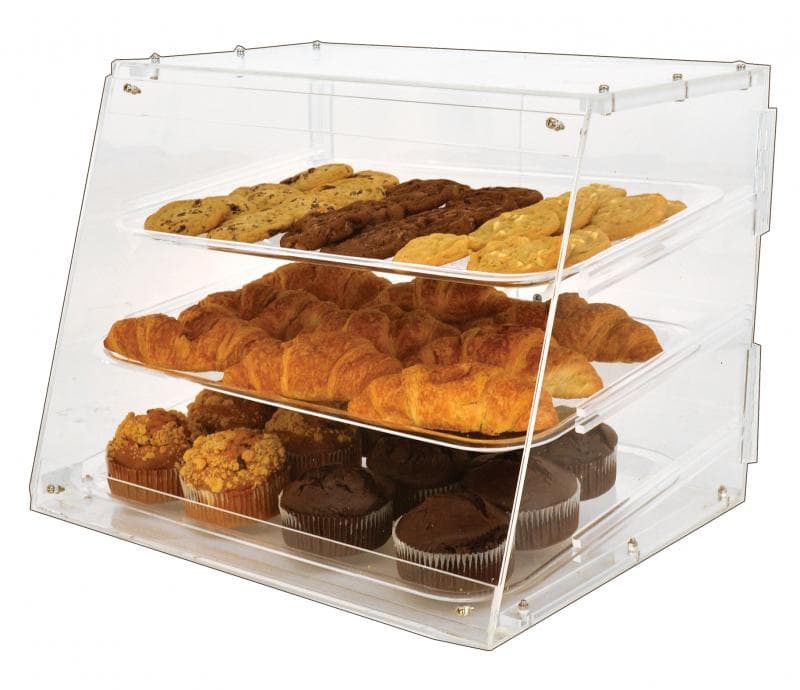 Omcan 80568 Vitrine en acrylique avec 3 plateaux