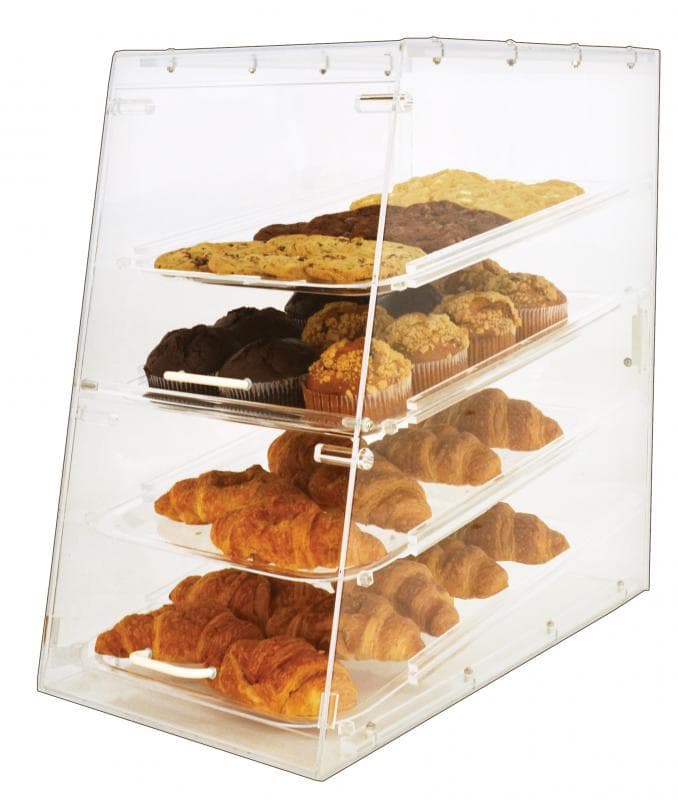 Omcan 80569 Vitrine en acrylique avec 4 plateaux
