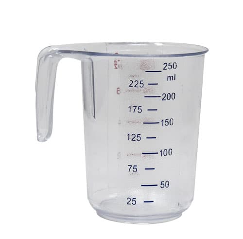 Omcan 80570 Tasse à mesurer transparente en polycarbonate de 8 oz / 250 ml