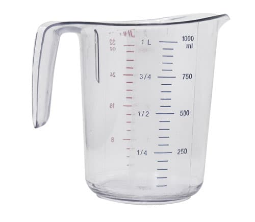 Omcan 80572 Tasse à mesurer transparente en polycarbonate de 32 oz / 1 L