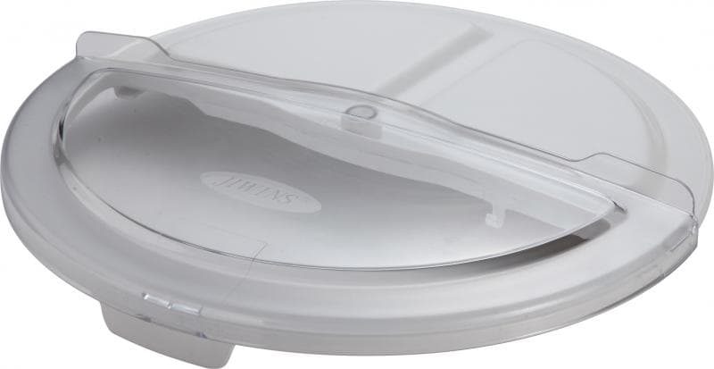 Omcan 80580 Polycarbonate + Polypropylene Rotating Lid with 20 oz Clear Scoop for 20-gallon Round Ingredient Bin