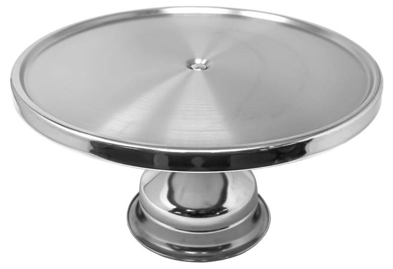 Omcan 80804 Support à gâteau / pizza en acier inoxydable de 13″ à fini miroir