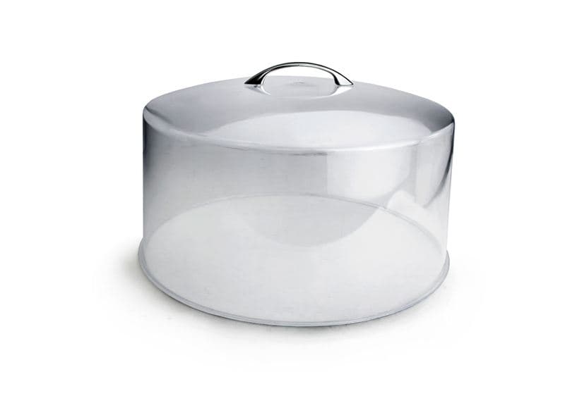 Omcan 80876 Cloche à gâteau en plastique avec poignée chromée