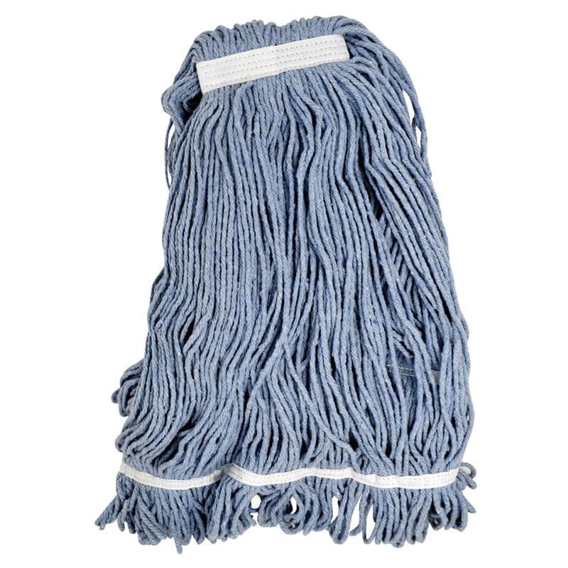 Omcan 80897 Tête de vadrouille en fils bleus de 24 oz / 600 g – bout bouclé