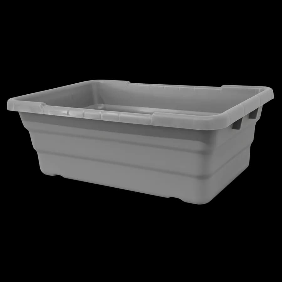 Omcan 81136 Gray Stackable Meat Lug / Tote Box 25″ x 16″ x 8-1/2″ NSF
