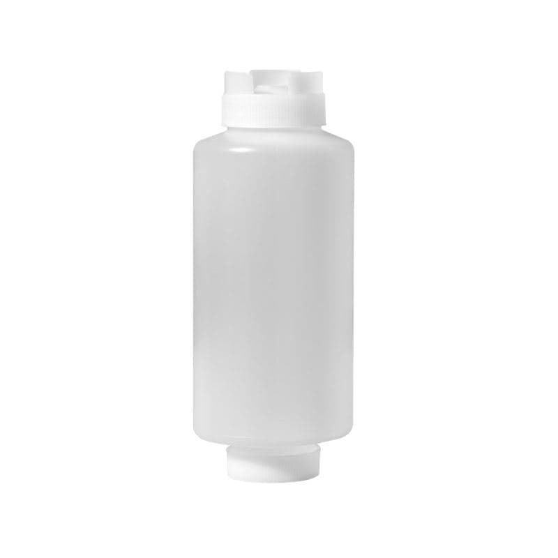 Omcan 81164 32 oz Clear Dual-way First In First Out Squeeze Bottle NSF