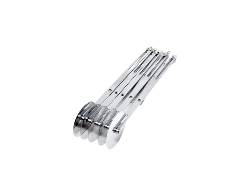 Omcan 81192 5-Wheel Stainless Steel Expandable Pastry Dough Cutter