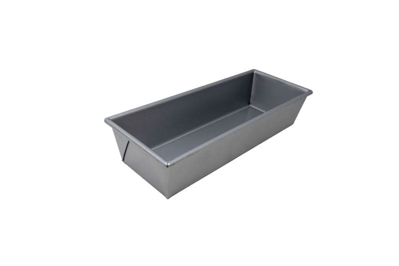 Omcan 81204 10" x 5" x 3" Glazed Aluminized Steel Bread Loaf Pan