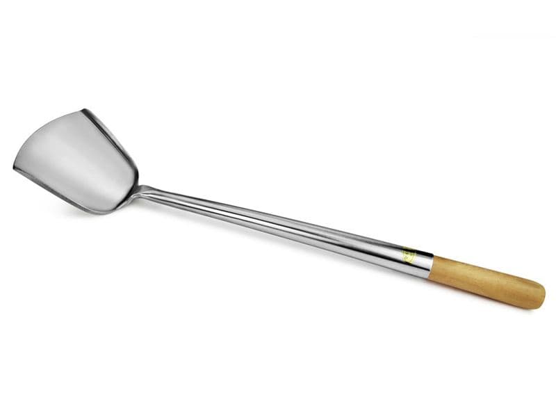Omcan 81317 Grande spatule wok en acier inoxydable de 5″ x 4-1/2″ avec manche de 16″