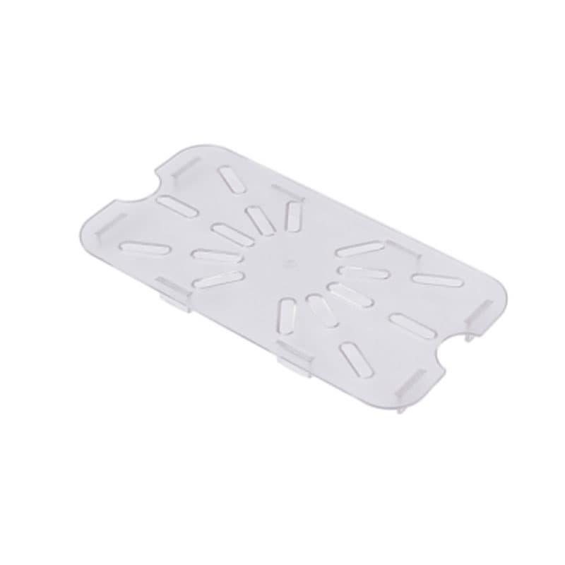 Omcan 85035 1/4-size Clear Polycarbonate Drain Shelf for Food Storage Pans
