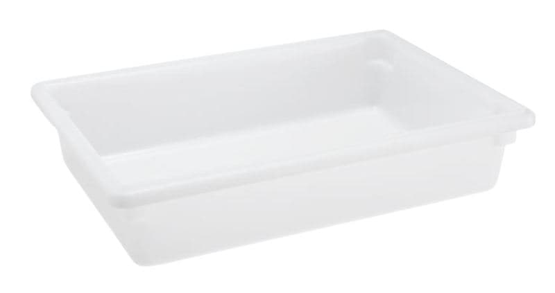 Omcan 85129 18″ x 26″ x 6″ Full-Size Polypropylene Rectangular White Food Storage Container