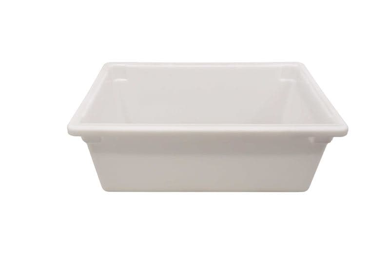 Omcan 85130 Contenant alimentaire rectangulaire en polypropylène blanc de 18″ x 26″ x 9″