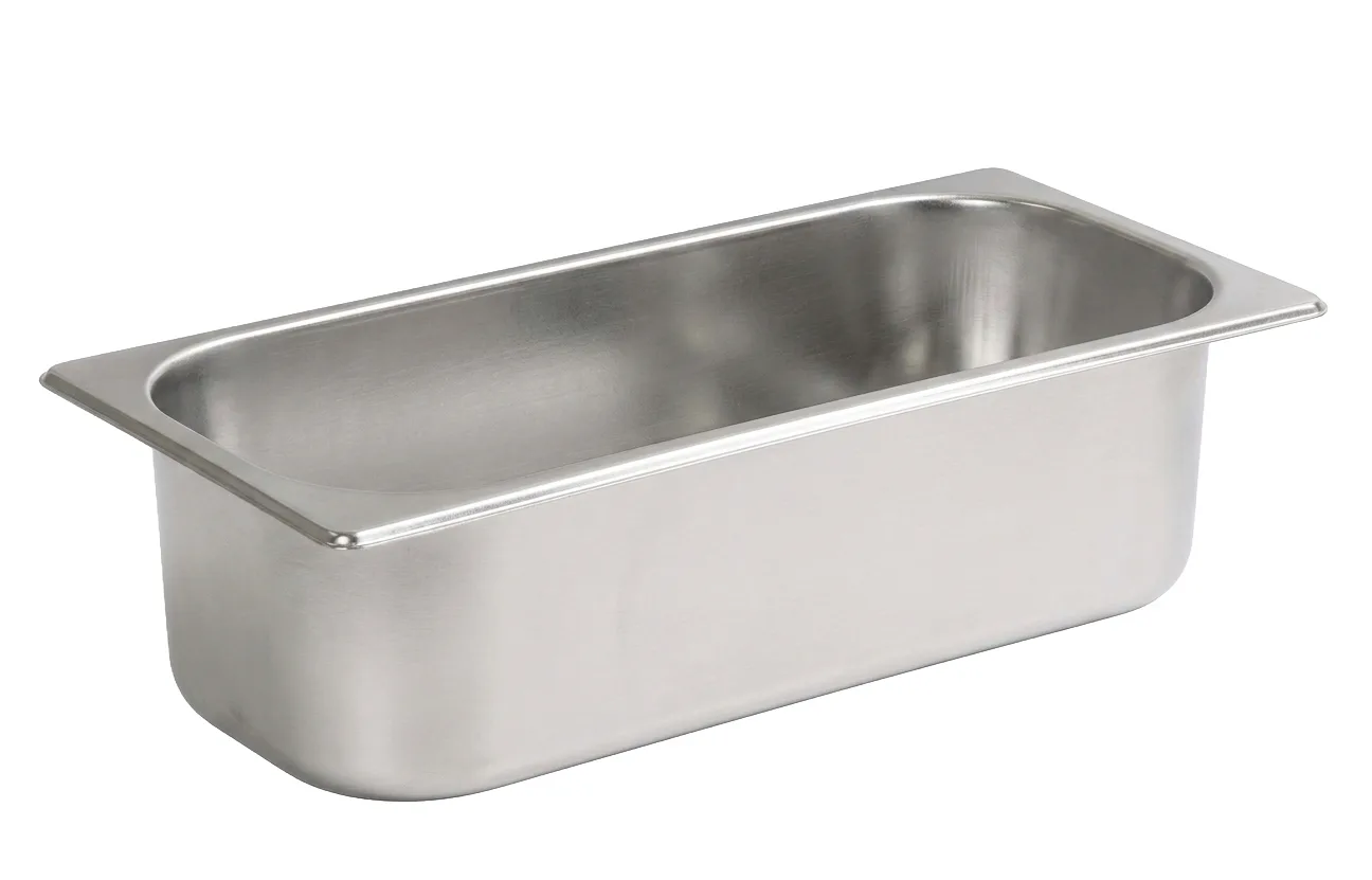 Omcan AL800 Bac à gelato en acier inoxydable Omcan de 4,6 litres
