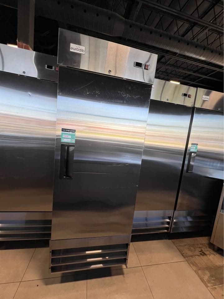 Eurodib 1-Door Stainless Steel Upright Refrigerator (Open Box)