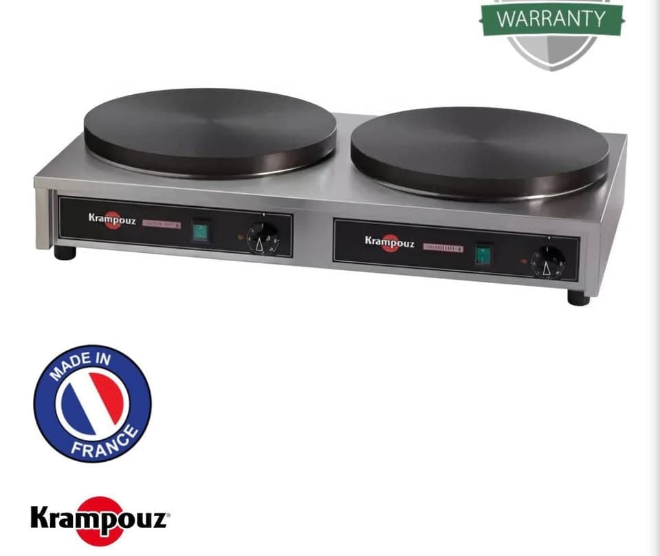 Krampouz CECIJ40AT Crêpière électrique double de 15,7 po (boîte ouverte)