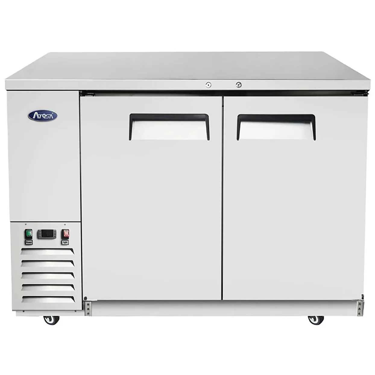 Atosa MBB48GR Refroidisseur d’arrière-bar de 48″ en acier inoxydable à deux portes – configurations variées