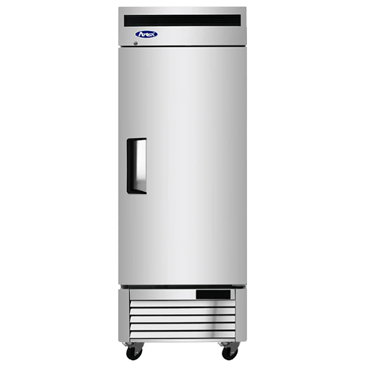 Atosa MBF8505GR Réfrigérateur vertical en acier inoxydable à une porte pleine de 27″ de large