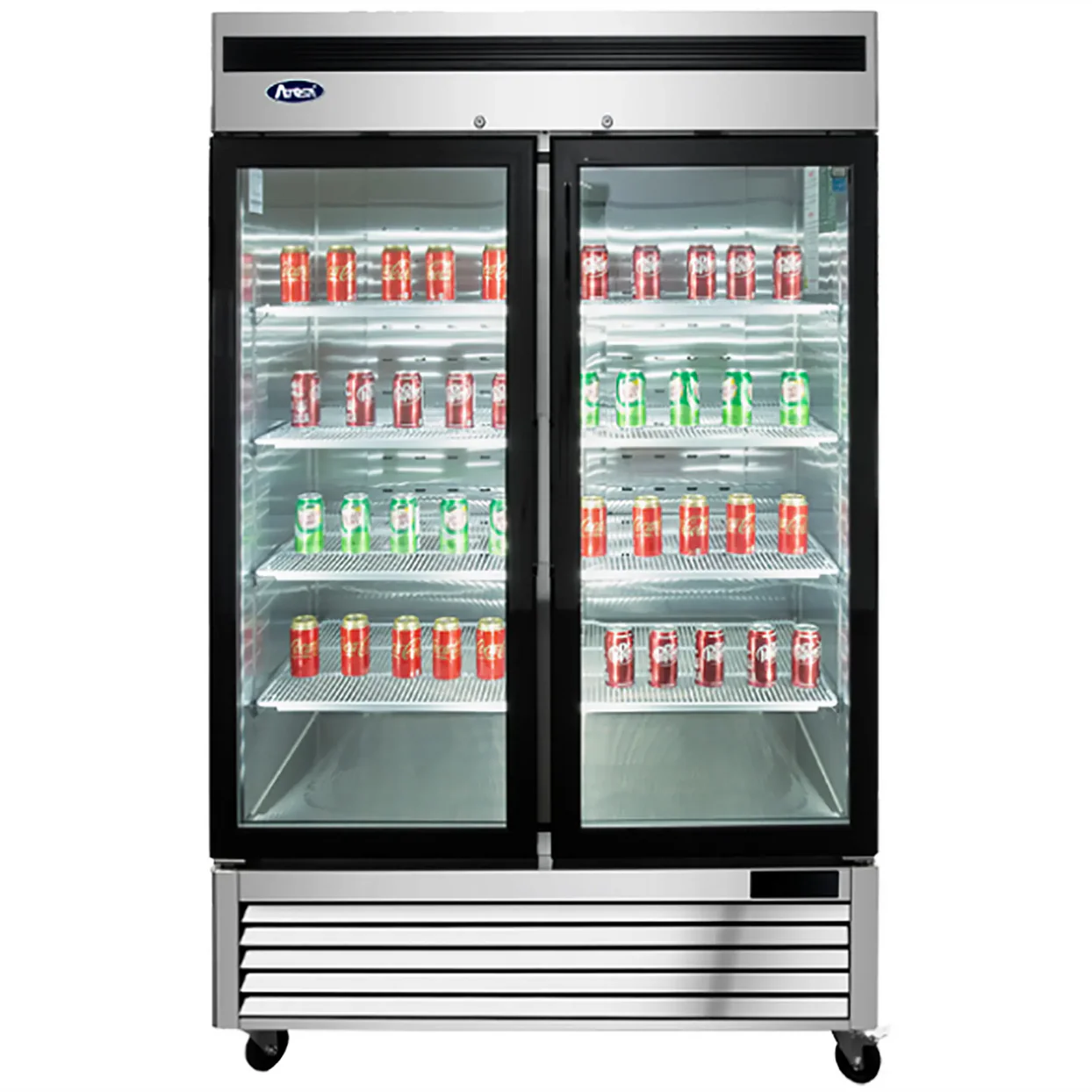Atosa MCF8703ES Double Door 54″ Wide Stainless Steel Display Freezer