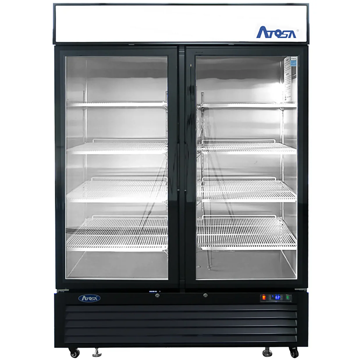 Atosa MCF8723GR Double Door 54″ Wide Display Refrigerator