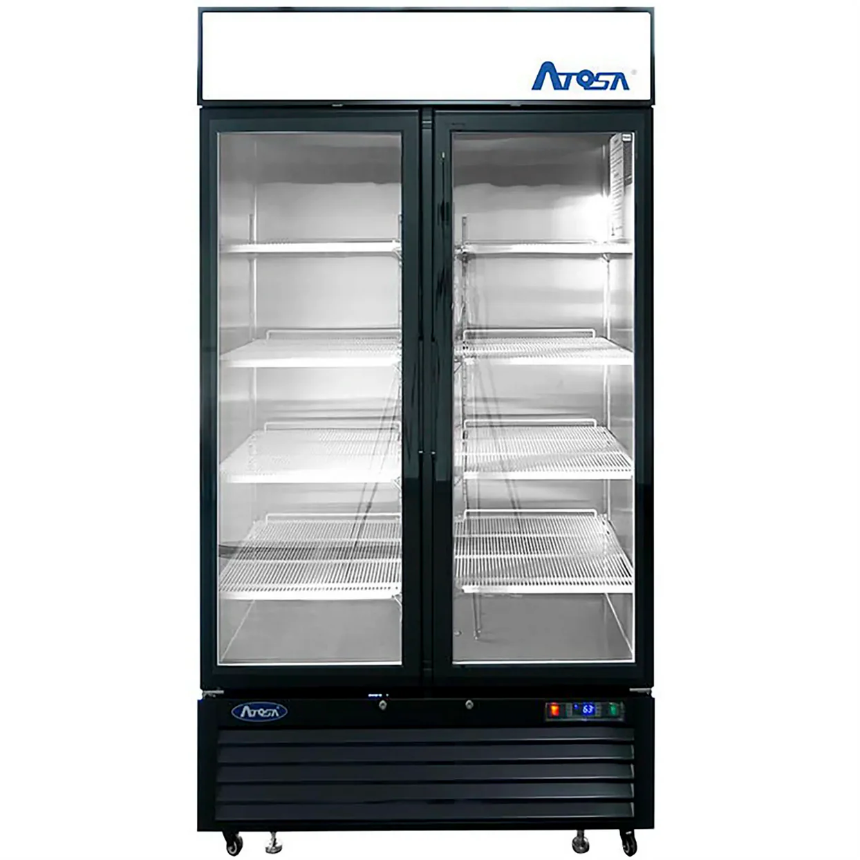Atosa MCF8733GR Réfrigérateur vitré à deux portes de 40″ de large