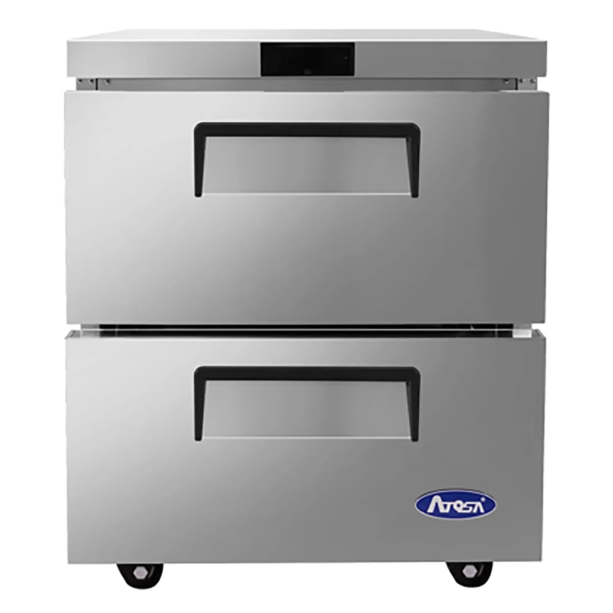 Atosa MGF8415GR Table de travail réfrigérée à deux tiroirs de 27″ – configurations variées