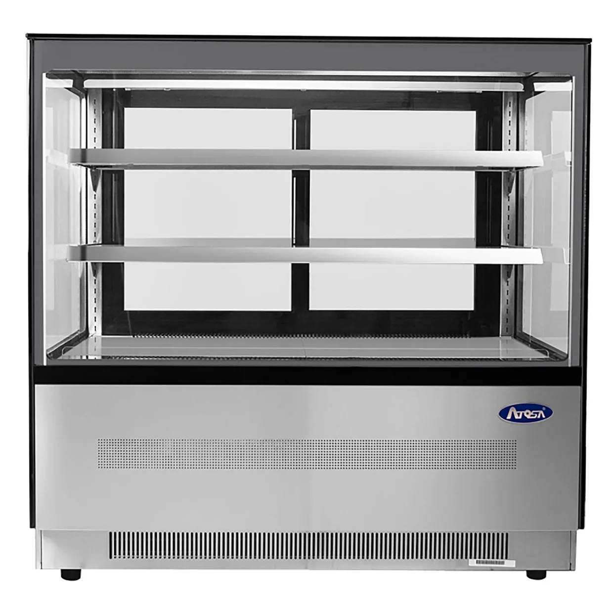 Atosa RDCS-48 Vitrine à pâtisseries réfrigérée en verre droit à 2 étages de 48″