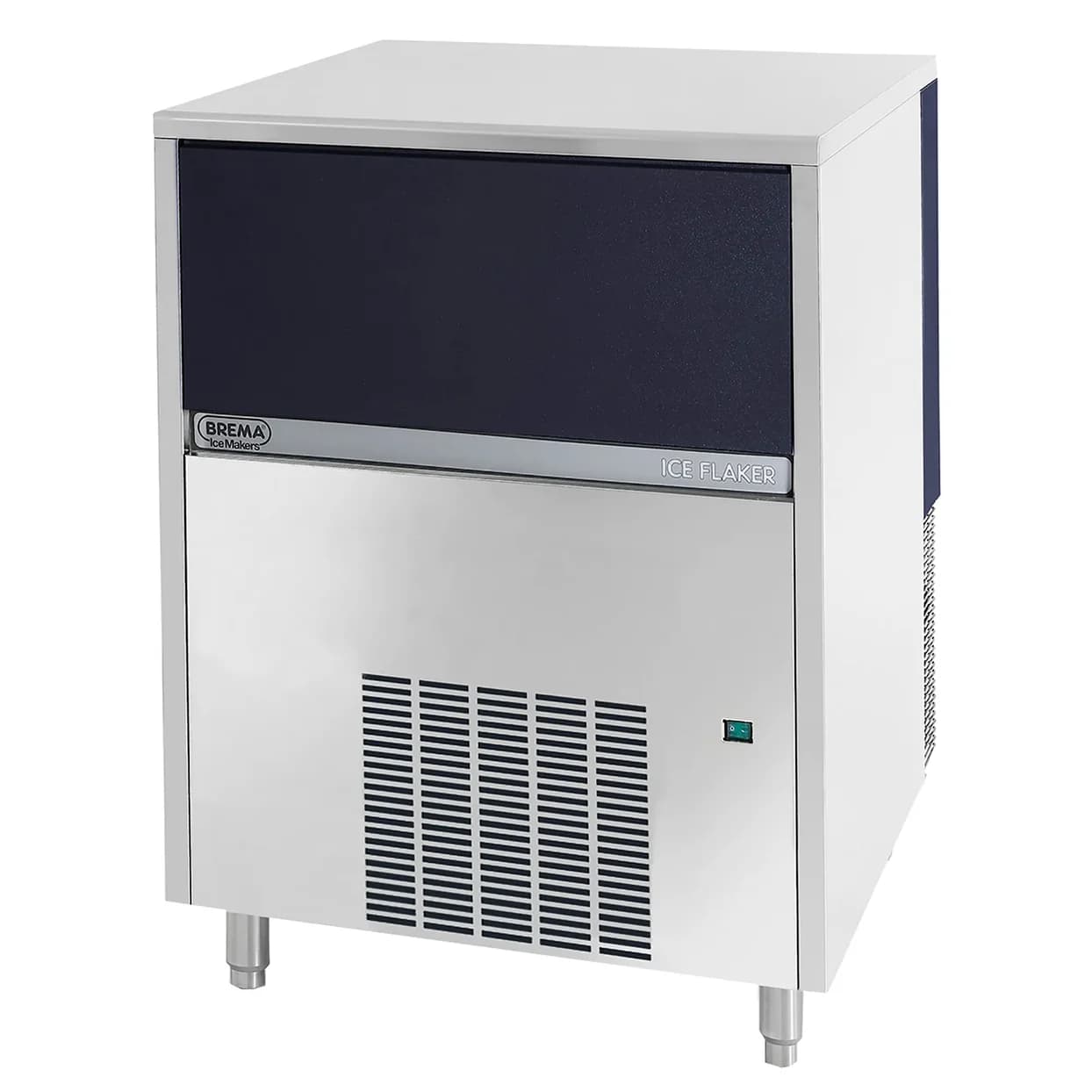 Brema GB1504A-HC Under Counter Ice Machine, Flake Shaped Ice – 368LBS/24HRS, 88LBS Storage